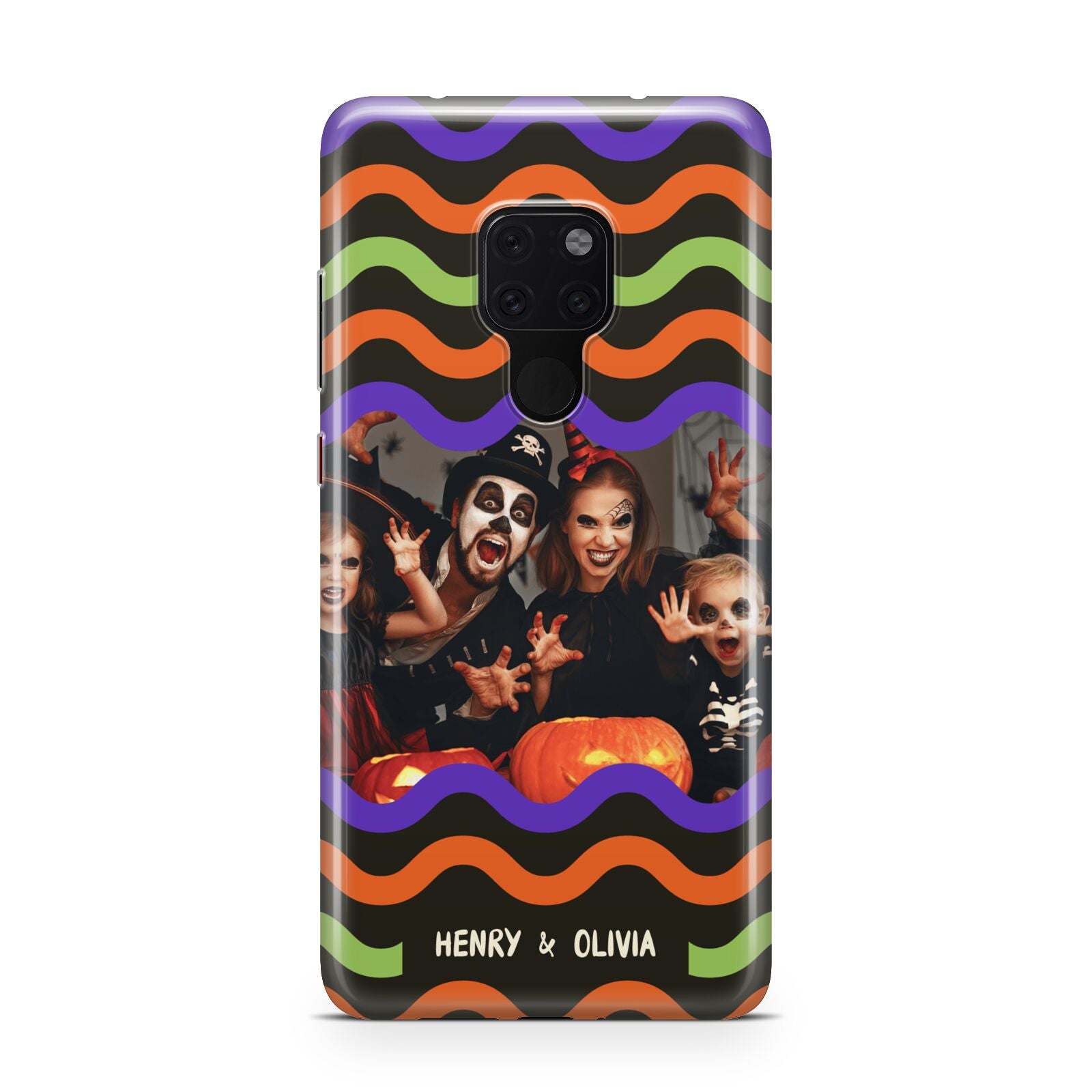 Personalised Halloween Colours Photo Huawei Mate 20 Phone Case