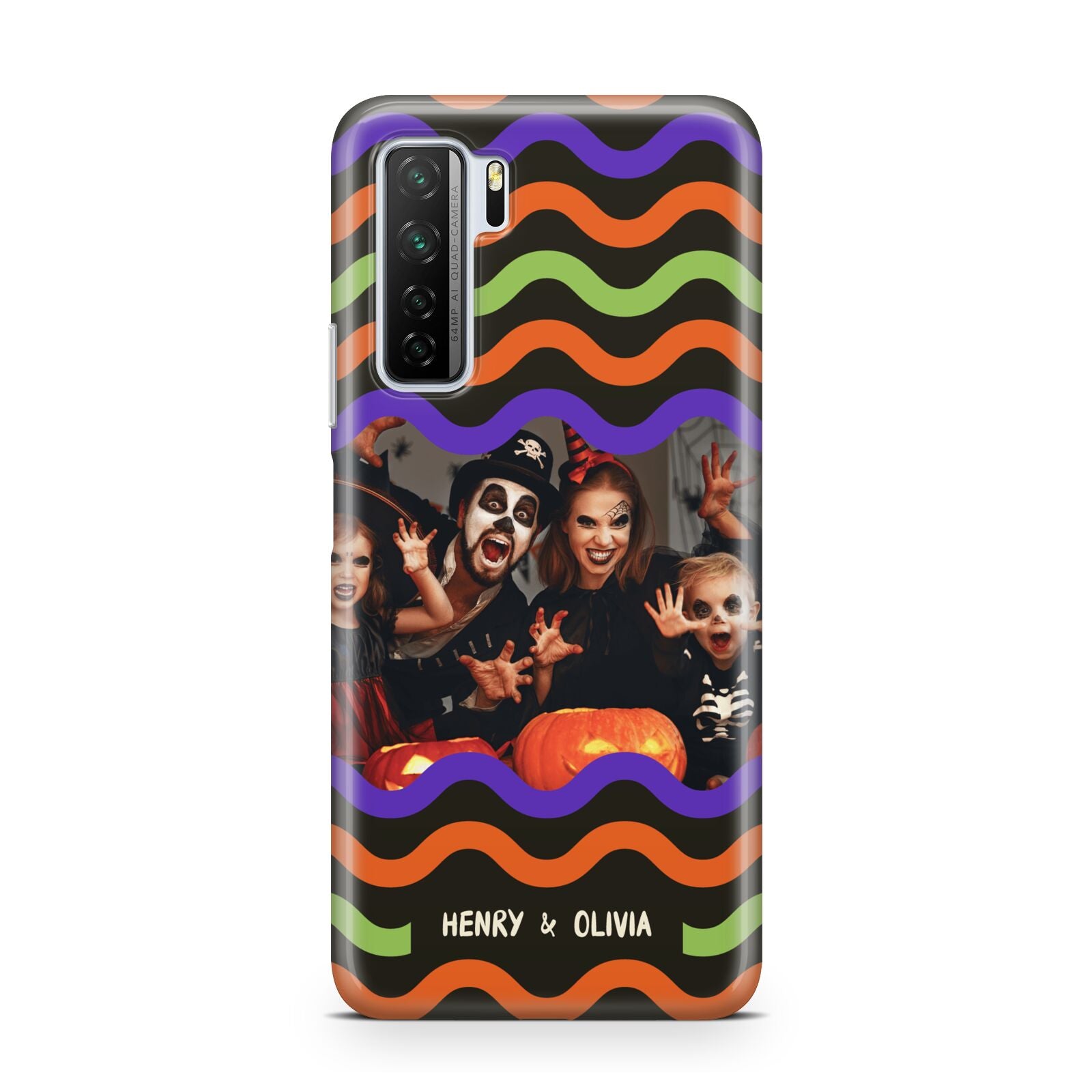 Personalised Halloween Colours Photo Huawei P40 Lite 5G Phone Case