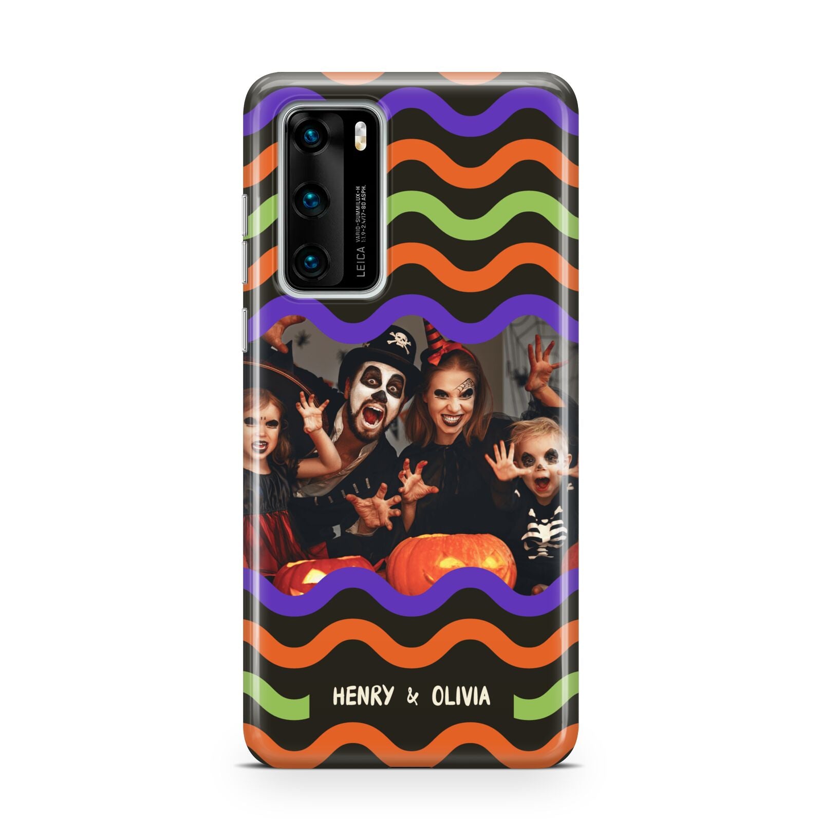 Personalised Halloween Colours Photo Huawei P40 Phone Case