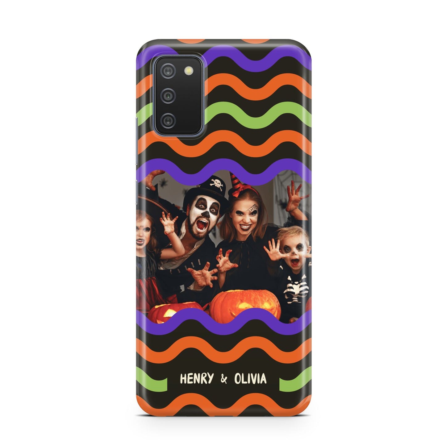 Personalised Halloween Colours Photo Samsung A02s Case