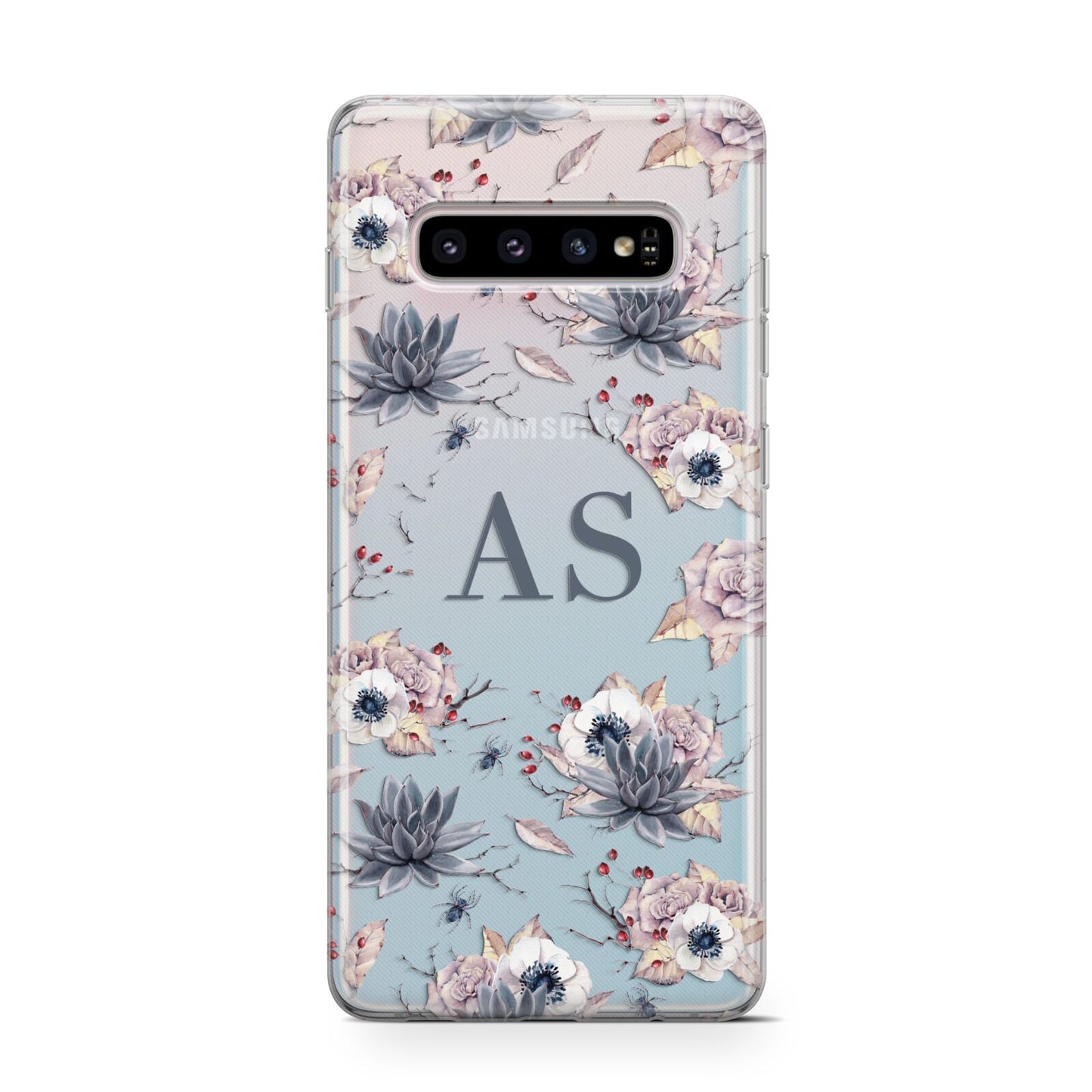 Personalised Halloween Floral Protective Samsung Galaxy Case