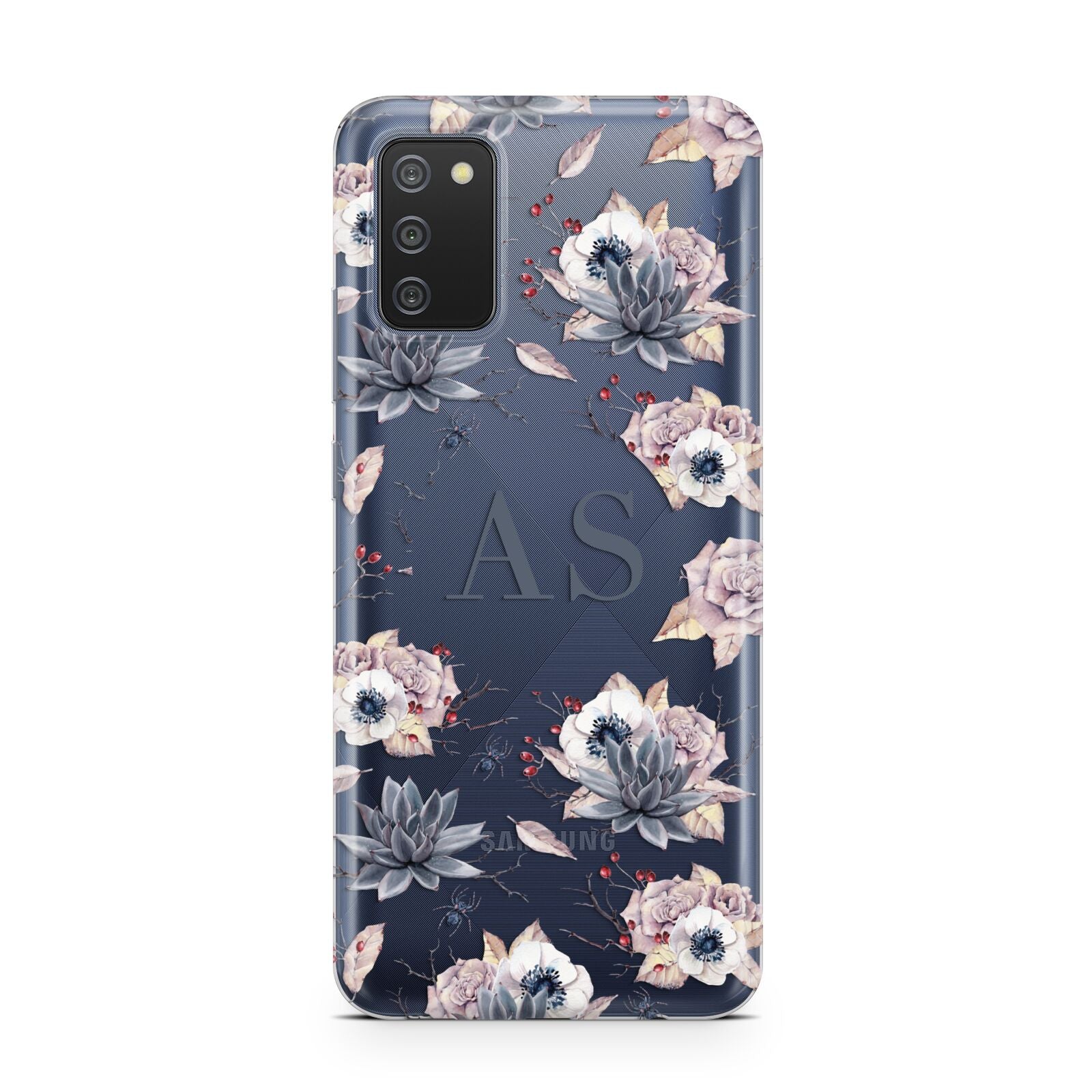 Personalised Halloween Floral Samsung A02s Case