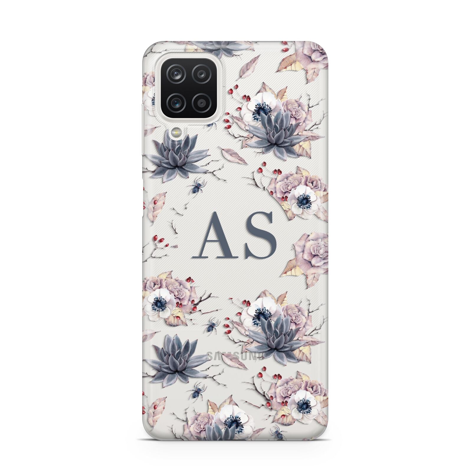 Personalised Halloween Floral Samsung A12 Case