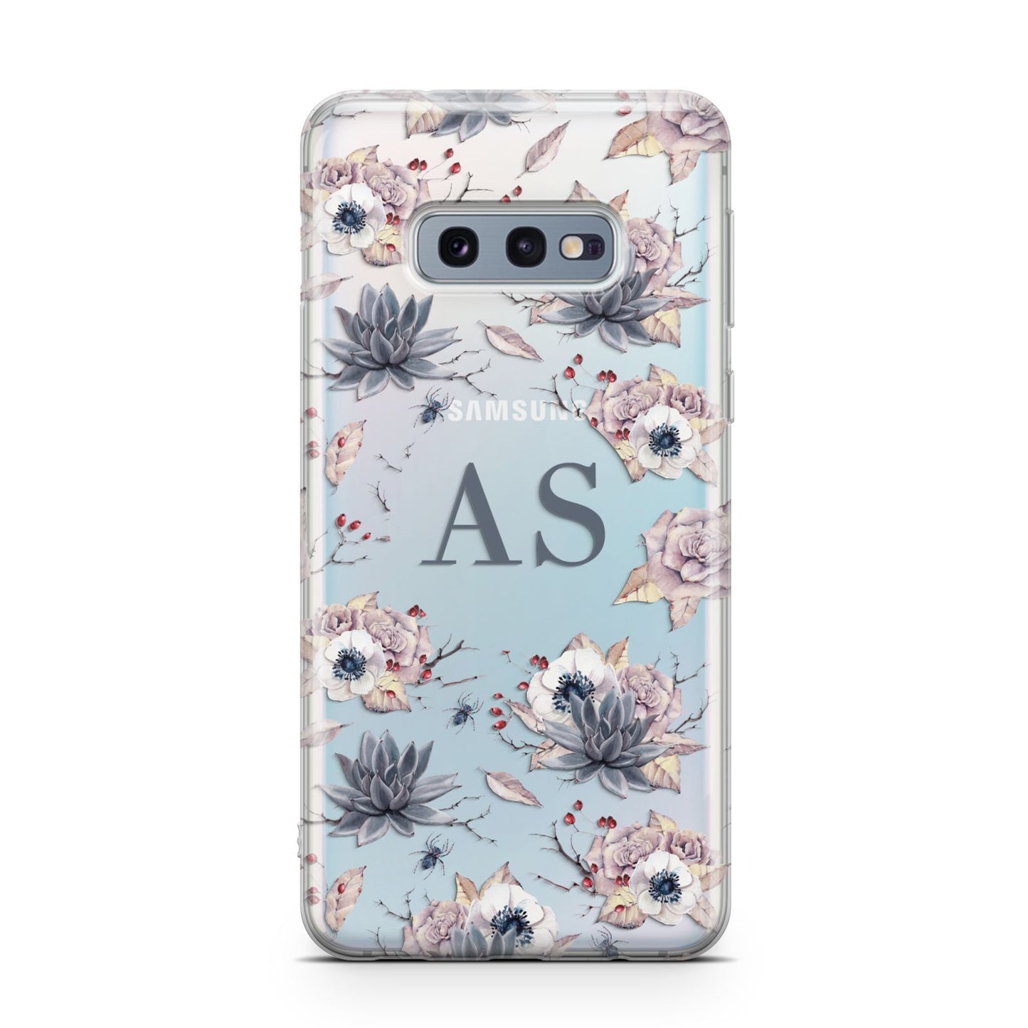 Personalised Halloween Floral Samsung Galaxy S10E Case