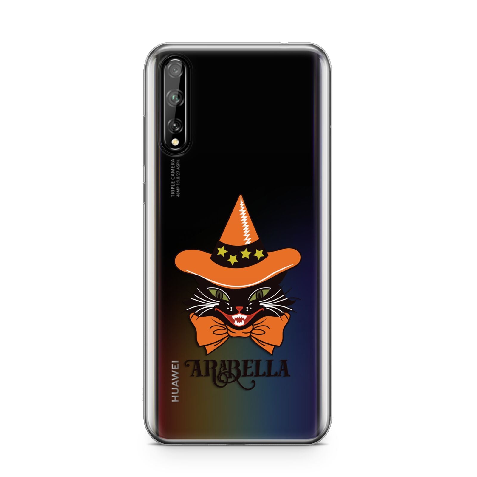 Personalised Halloween Hat Cat Huawei Enjoy 10s Phone Case