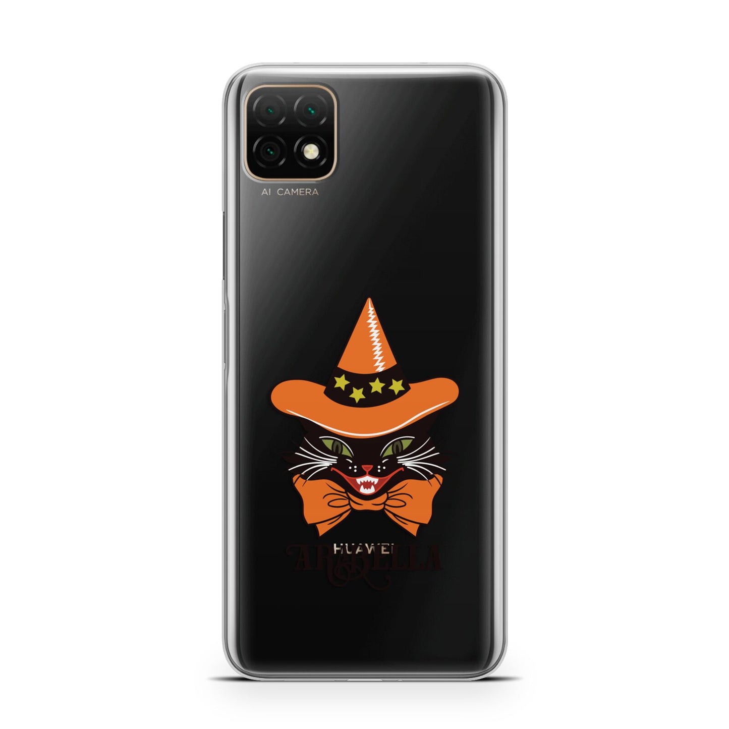 Personalised Halloween Hat Cat Huawei Enjoy 20 Phone Case