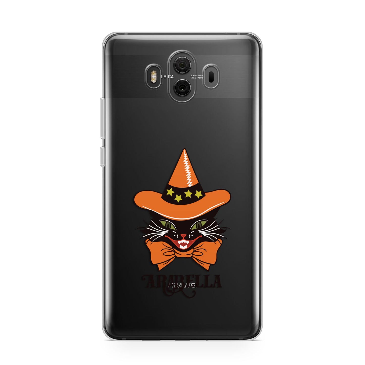 Personalised Halloween Hat Cat Huawei Mate 10 Protective Phone Case