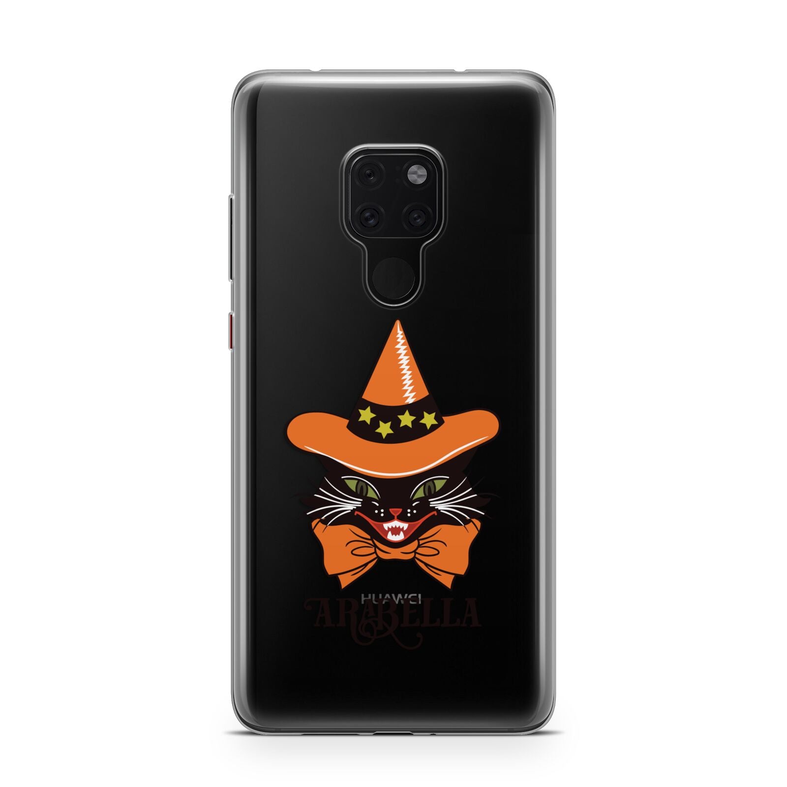 Personalised Halloween Hat Cat Huawei Mate 20 Phone Case