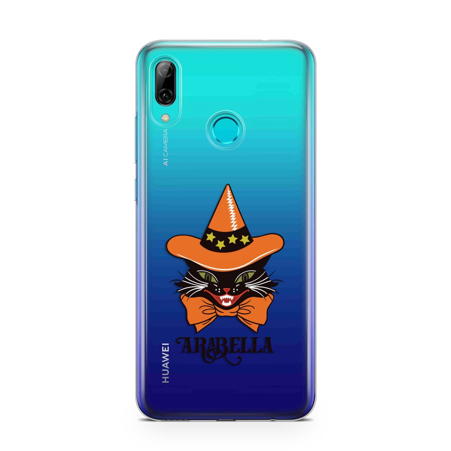 Personalised Halloween Hat Cat Huawei P Smart 2019 Case