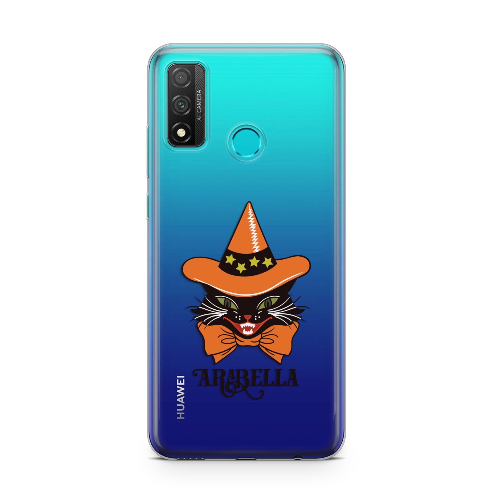 Personalised Halloween Hat Cat Huawei P Smart 2020