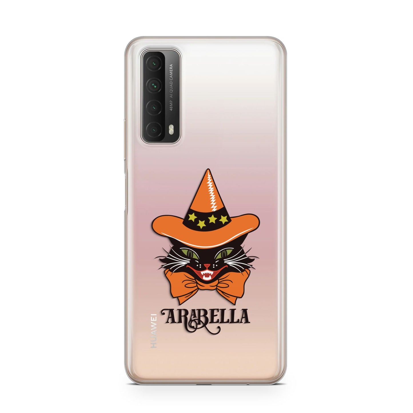 Personalised Halloween Hat Cat Huawei P Smart 2021