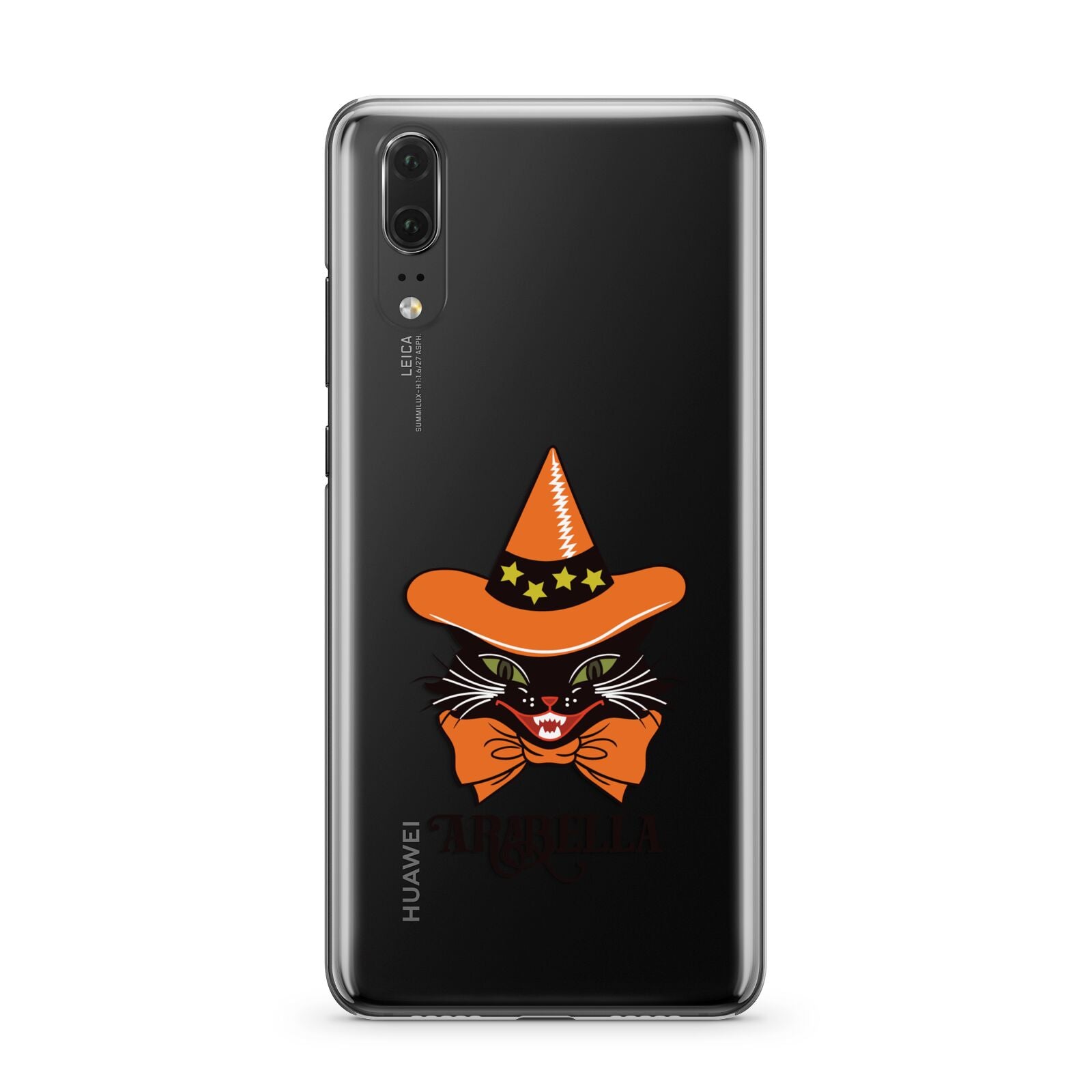 Personalised Halloween Hat Cat Huawei P20 Phone Case