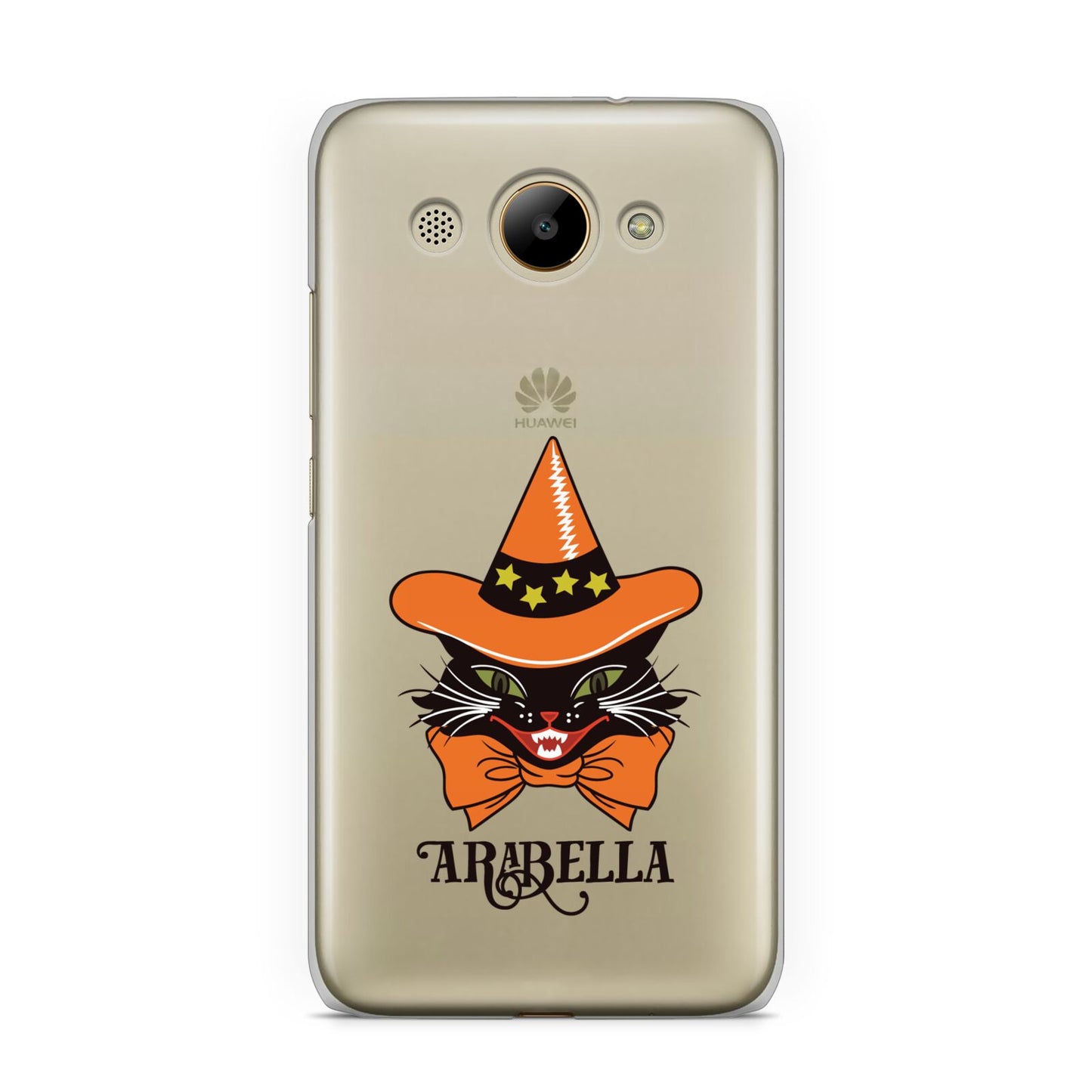 Personalised Halloween Hat Cat Huawei Y3 2017