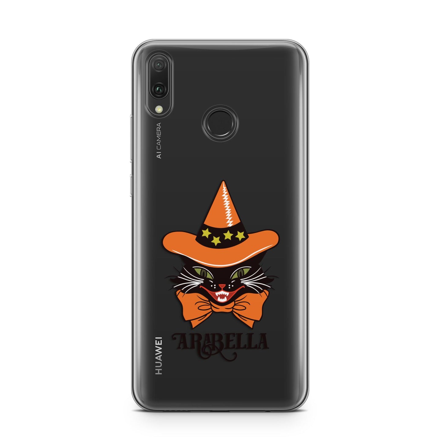 Personalised Halloween Hat Cat Huawei Y9 2019