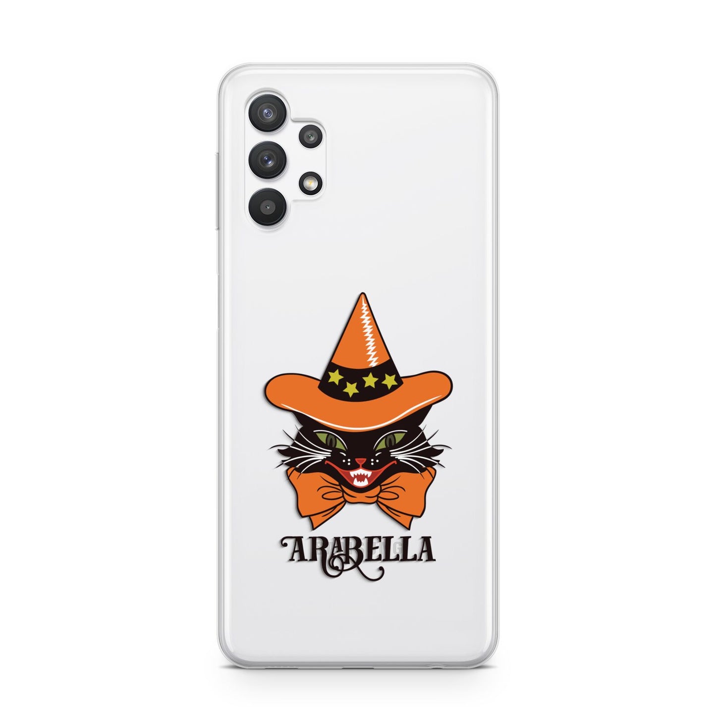 Personalised Halloween Hat Cat Samsung A32 5G Case