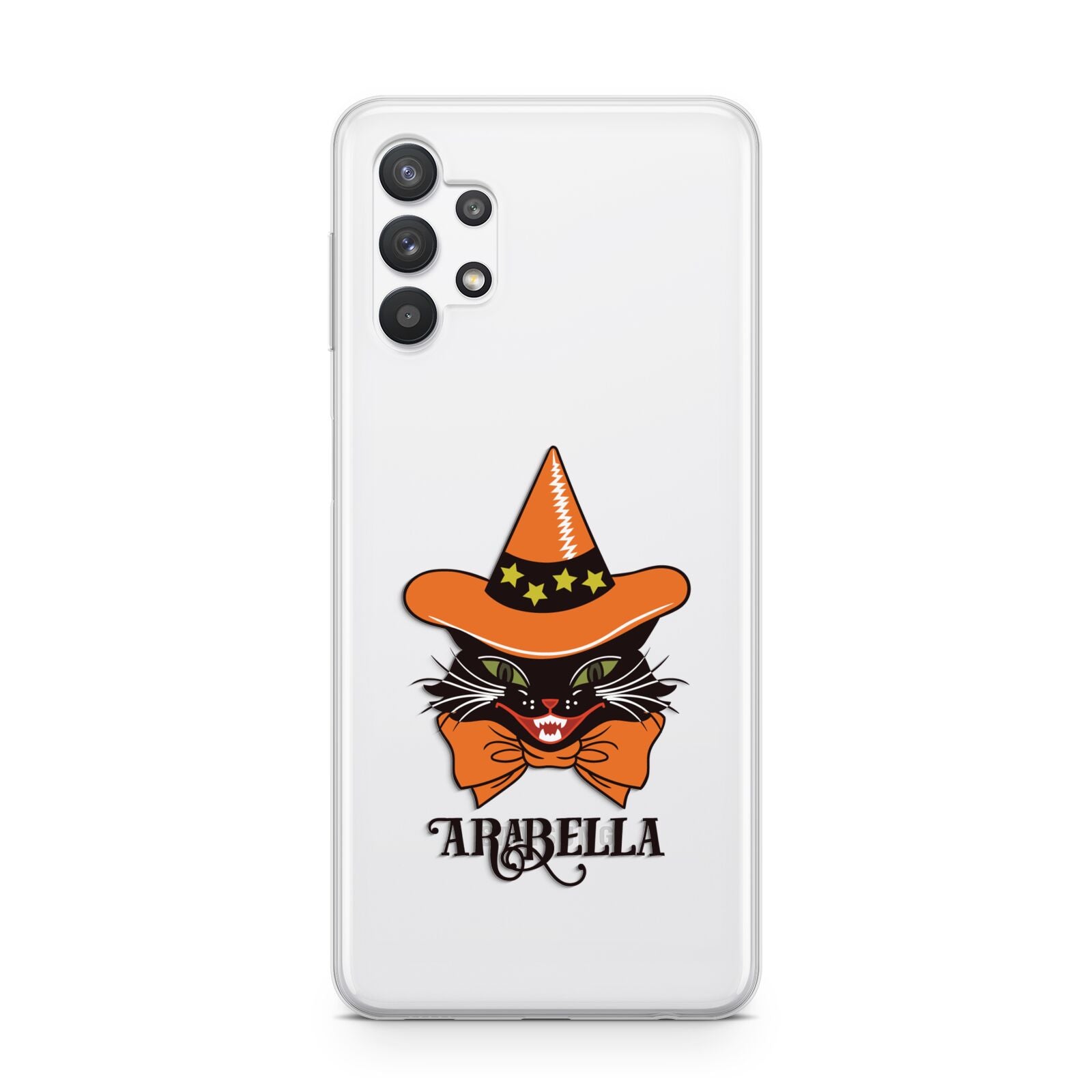 Personalised Halloween Hat Cat Samsung A32 5G Case