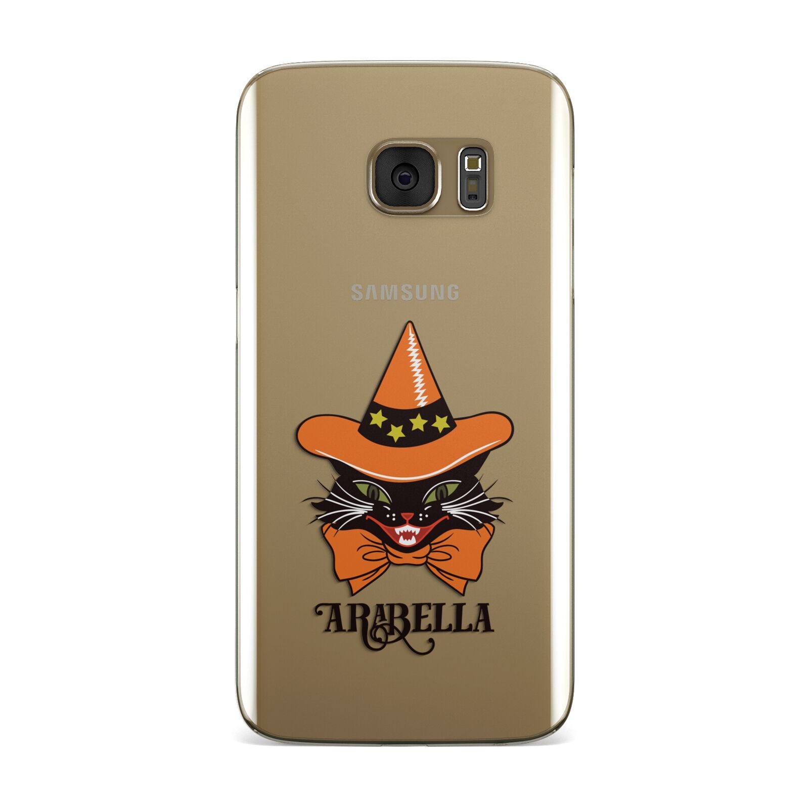 Personalised Halloween Hat Cat Samsung Galaxy Case