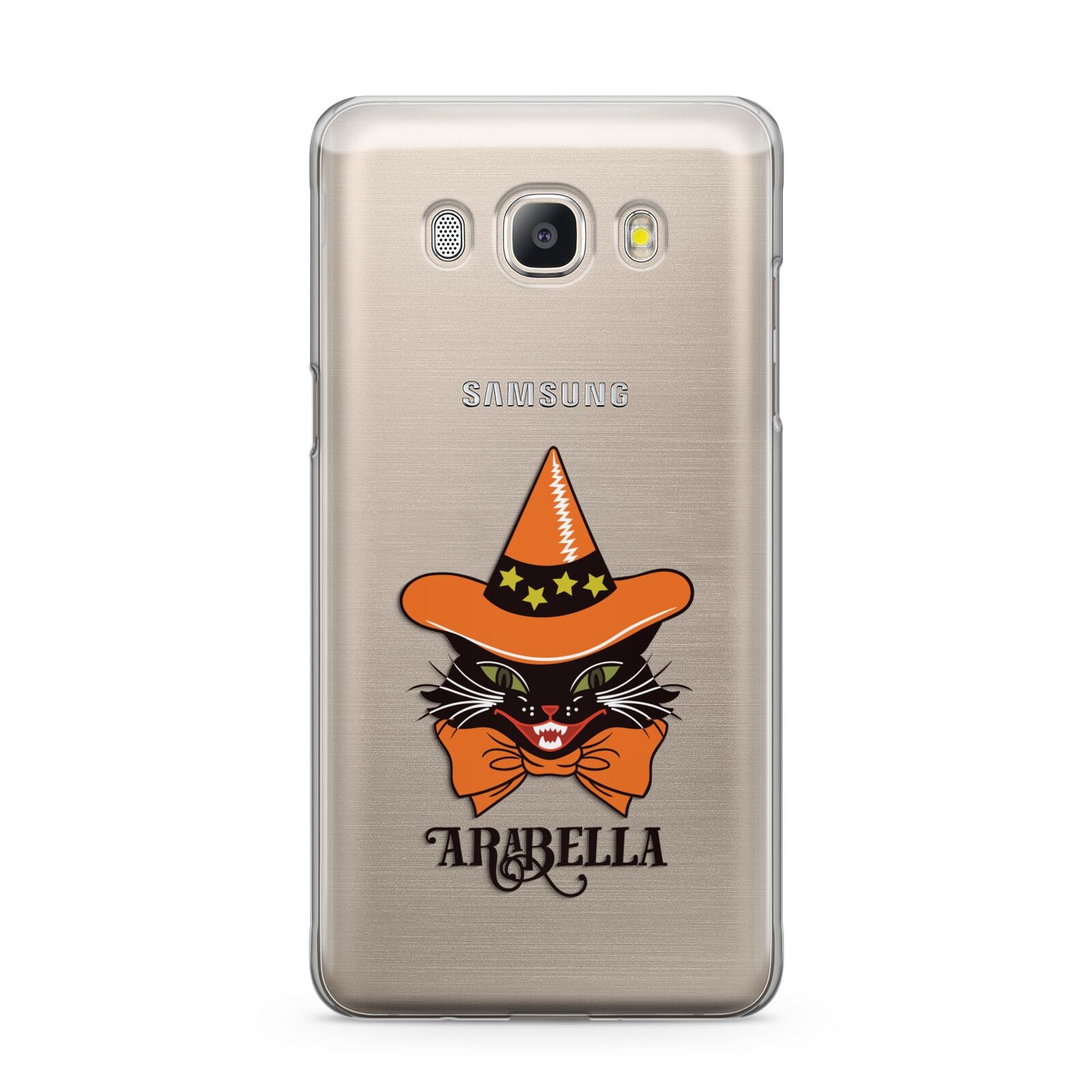 Personalised Halloween Hat Cat Samsung Galaxy J5 2016 Case