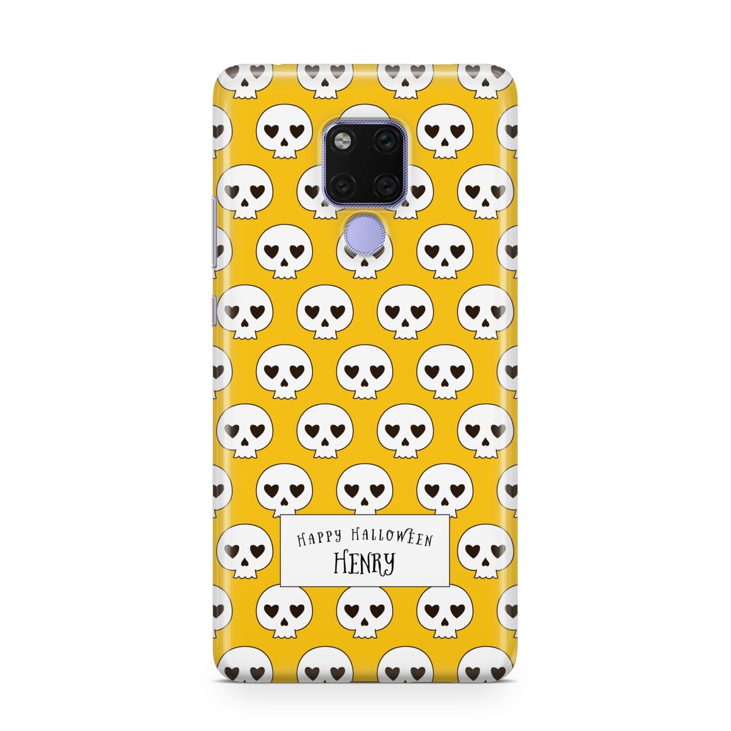 Personalised Halloween Heart Skulls Huawei Mate 20X Phone Case