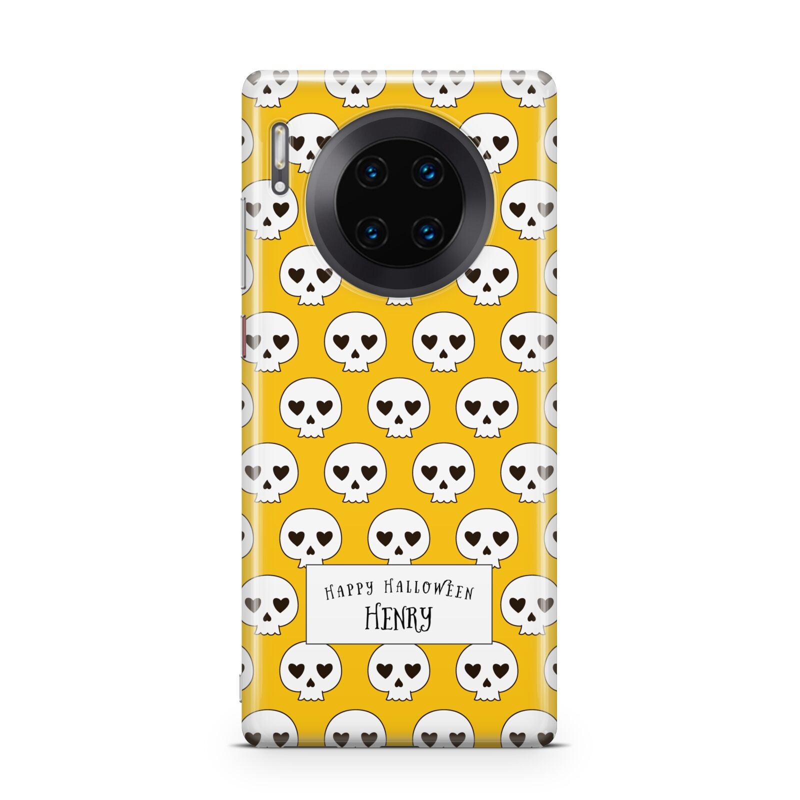 Personalised Halloween Heart Skulls Huawei Mate 30 Pro Phone Case