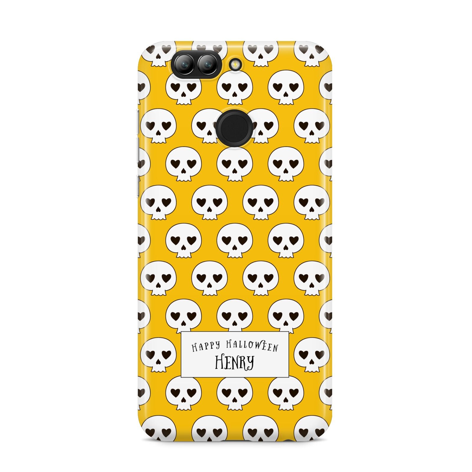 Personalised Halloween Heart Skulls Huawei Nova 2s Phone Case