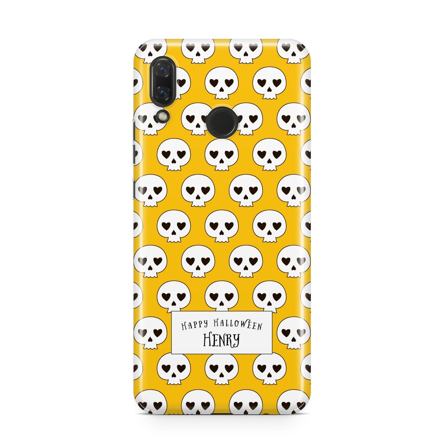 Personalised Halloween Heart Skulls Huawei Nova 3 Phone Case