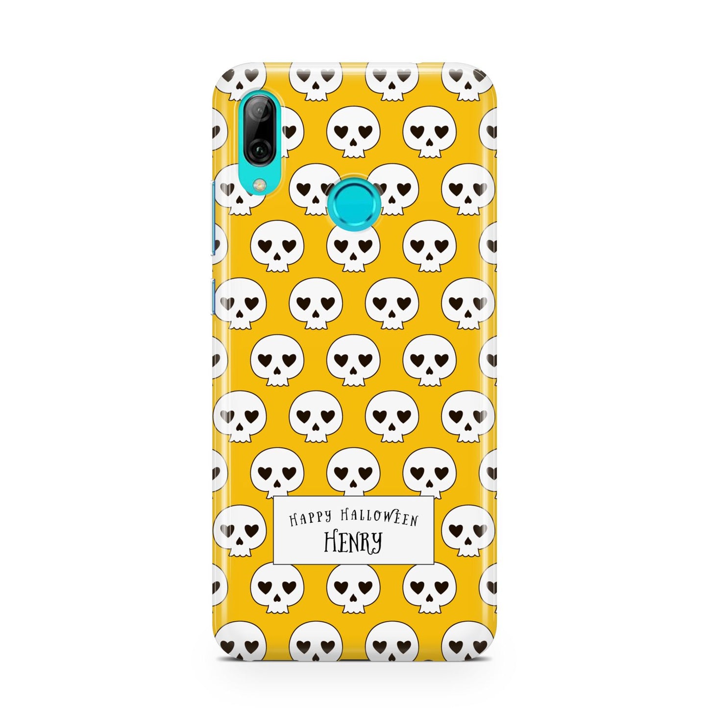 Personalised Halloween Heart Skulls Huawei P Smart 2019 Case