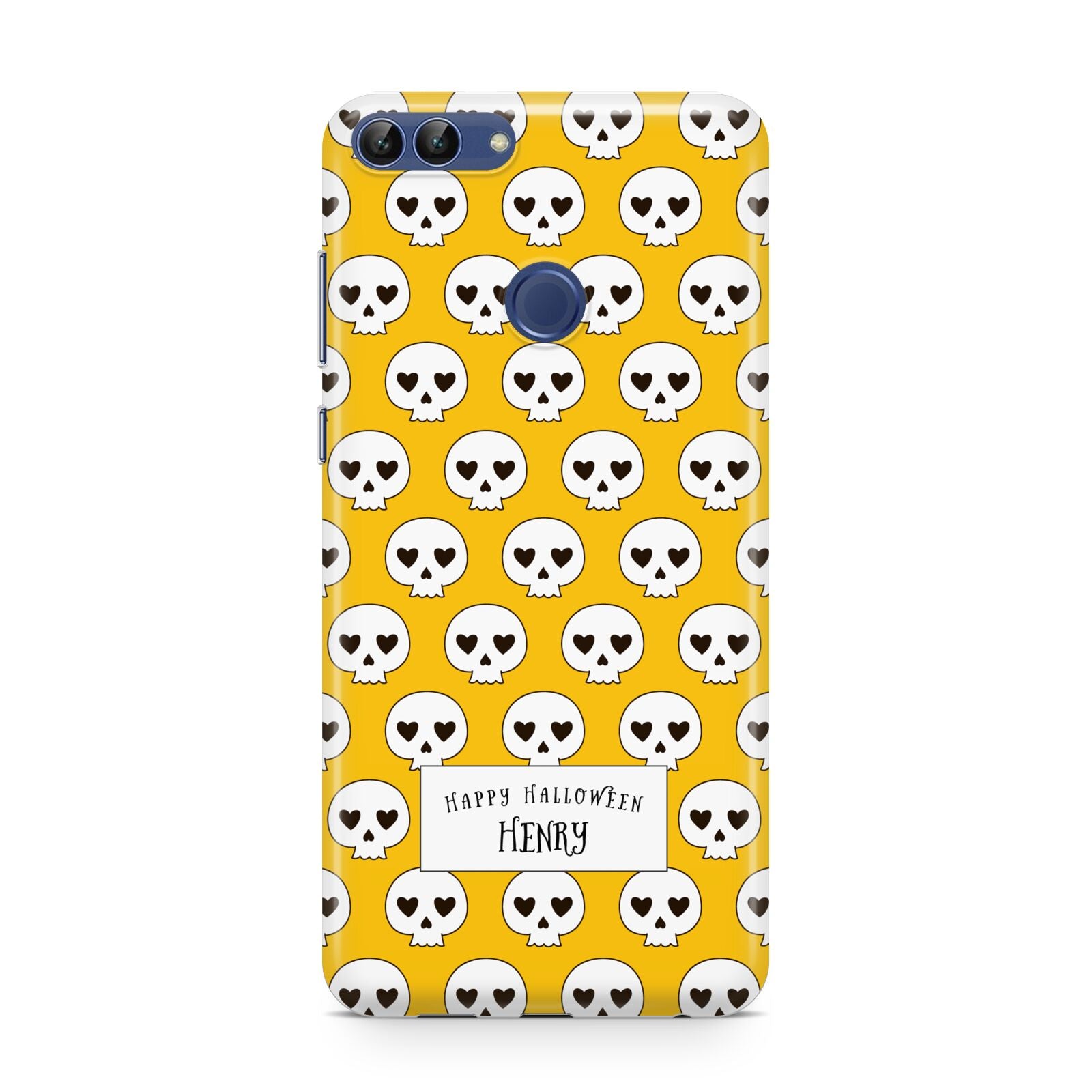 Personalised Halloween Heart Skulls Huawei P Smart Case