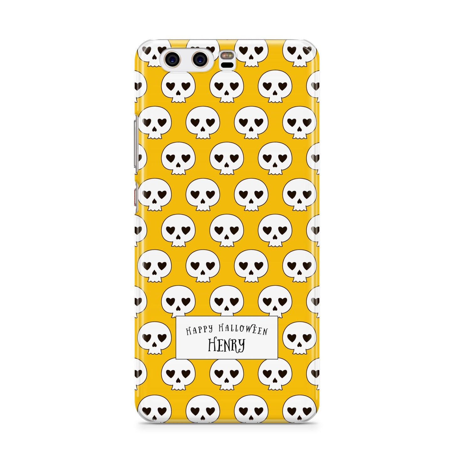 Personalised Halloween Heart Skulls Huawei P10 Phone Case