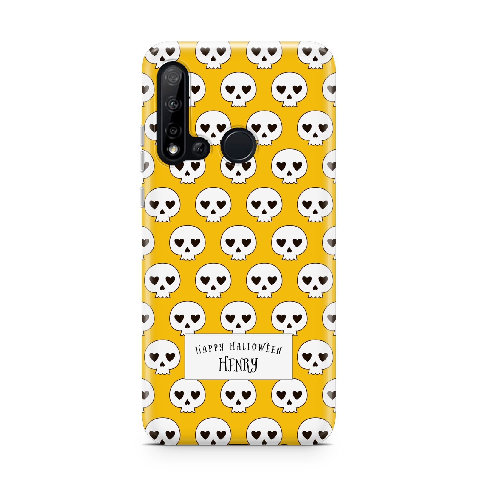 Personalised Halloween Heart Skulls Huawei P20 Lite 5G Phone Case