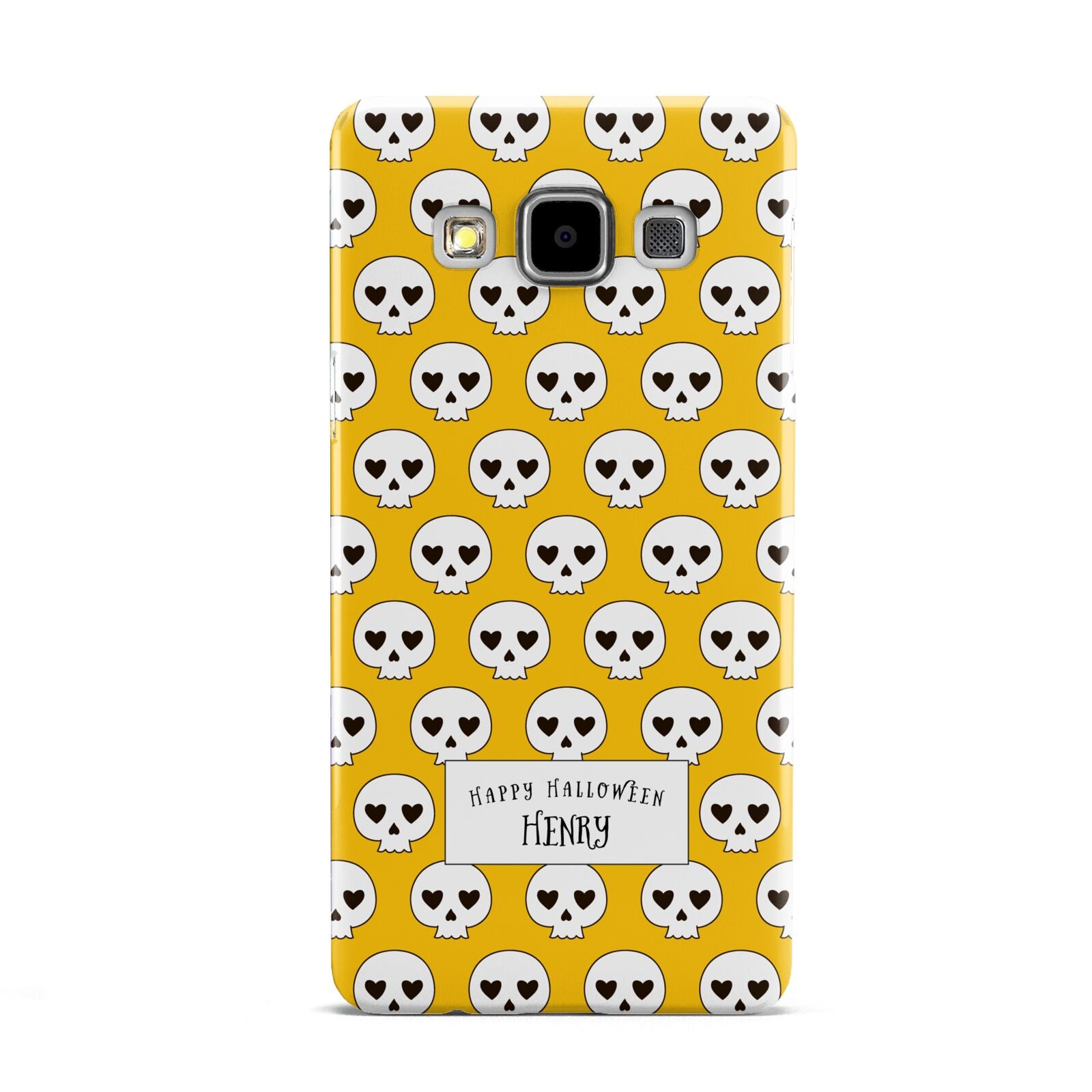 Personalised Halloween Heart Skulls Samsung Galaxy A5 Case