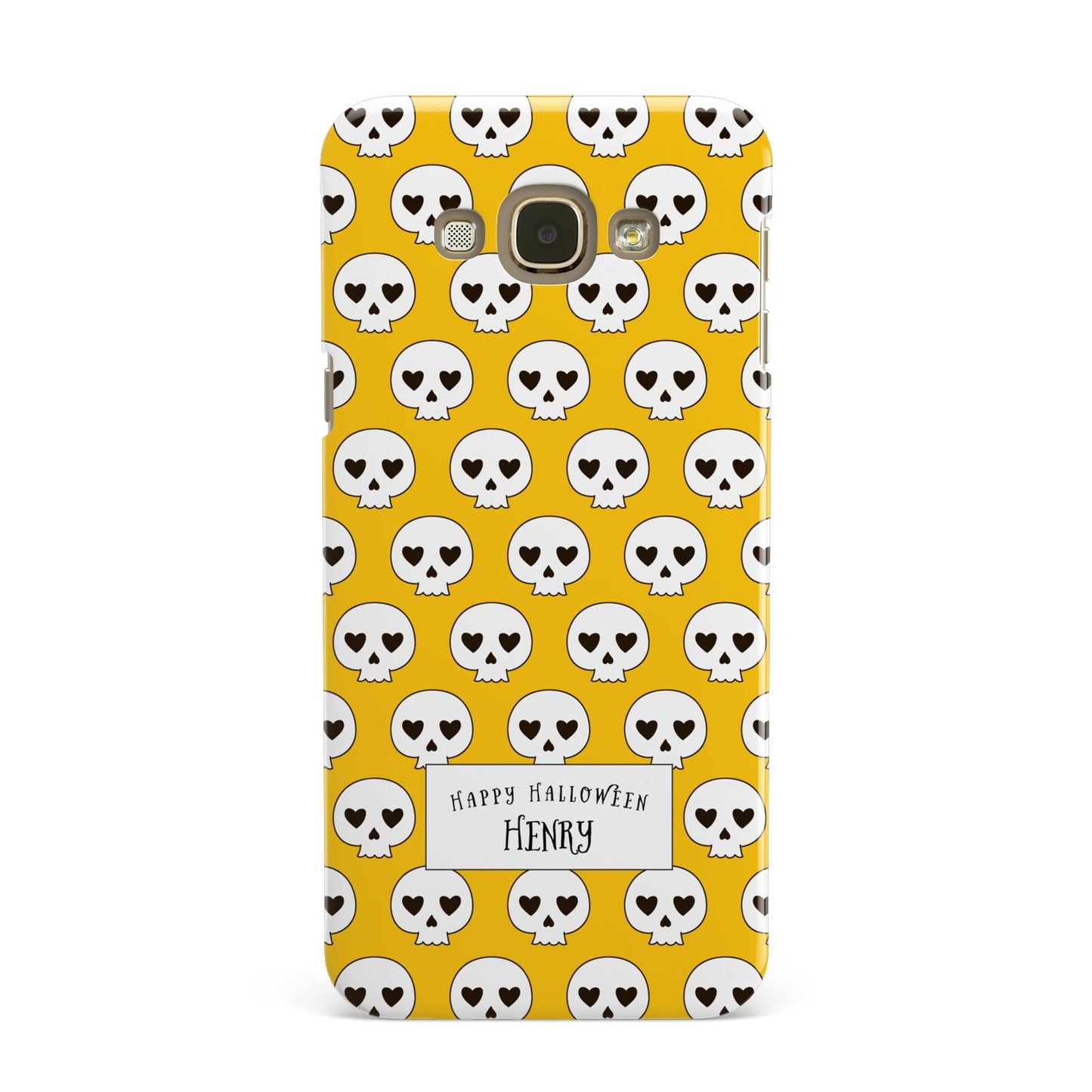 Personalised Halloween Heart Skulls Samsung Galaxy A8 Case