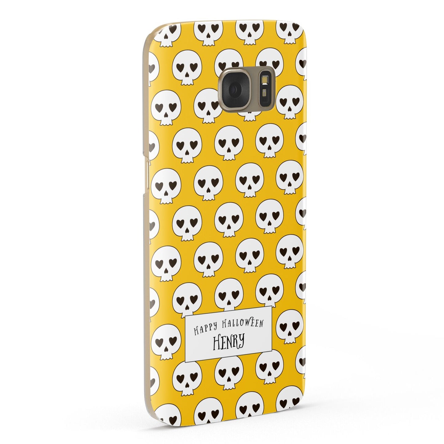 Personalised Halloween Heart Skulls Samsung Galaxy Case Fourty Five Degrees