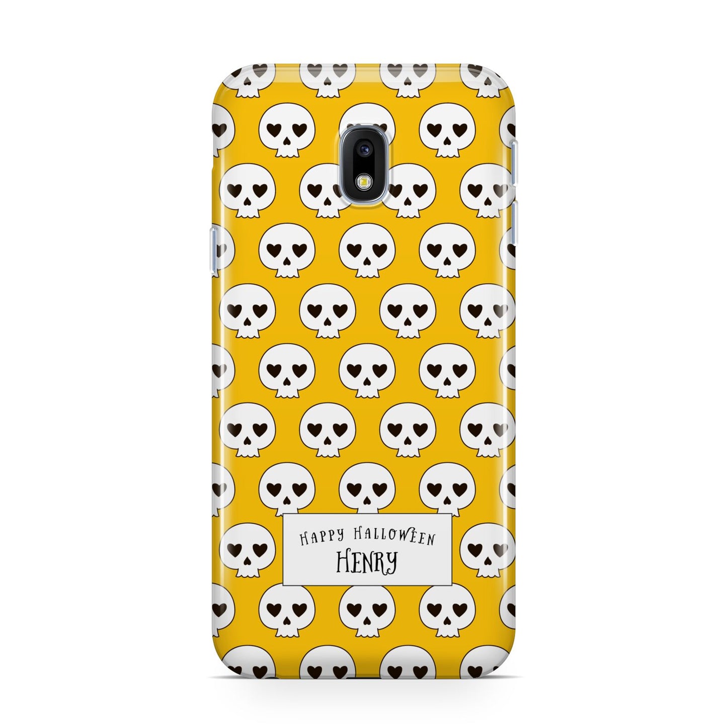 Personalised Halloween Heart Skulls Samsung Galaxy J3 2017 Case