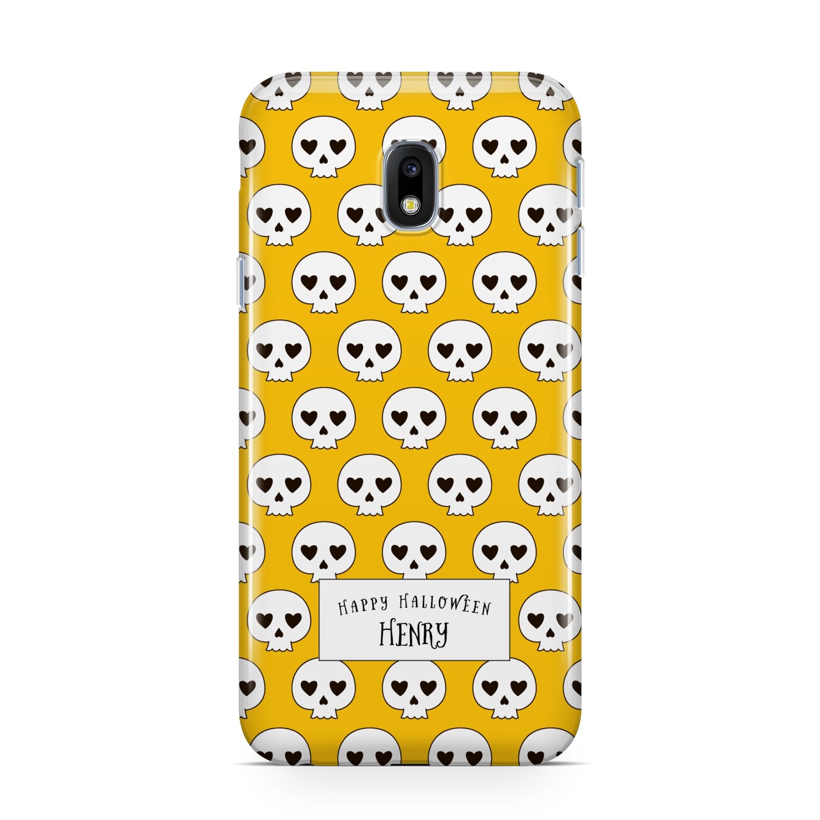 Personalised Halloween Heart Skulls Samsung Galaxy J3 2017 Case