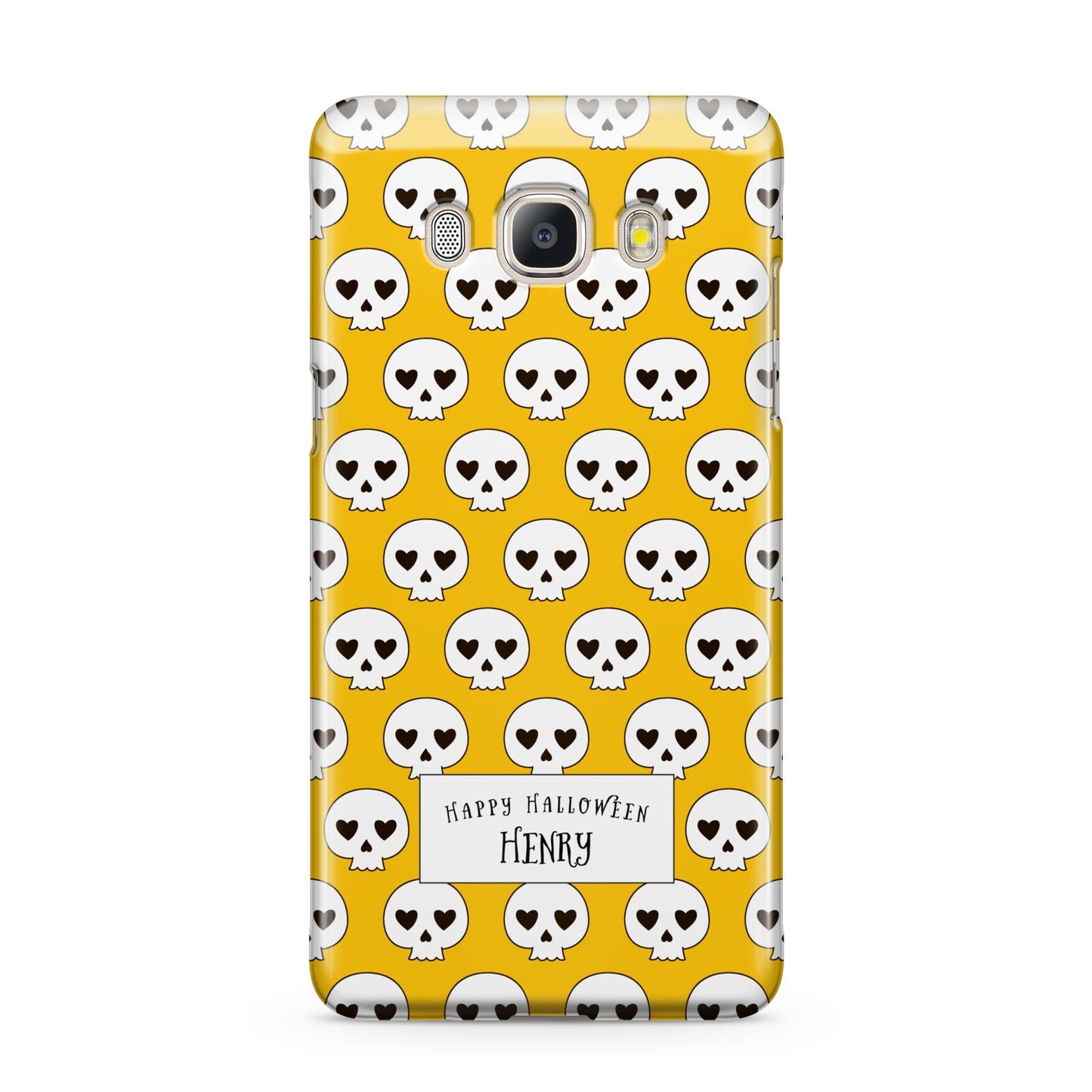 Personalised Halloween Heart Skulls Samsung Galaxy J5 2016 Case