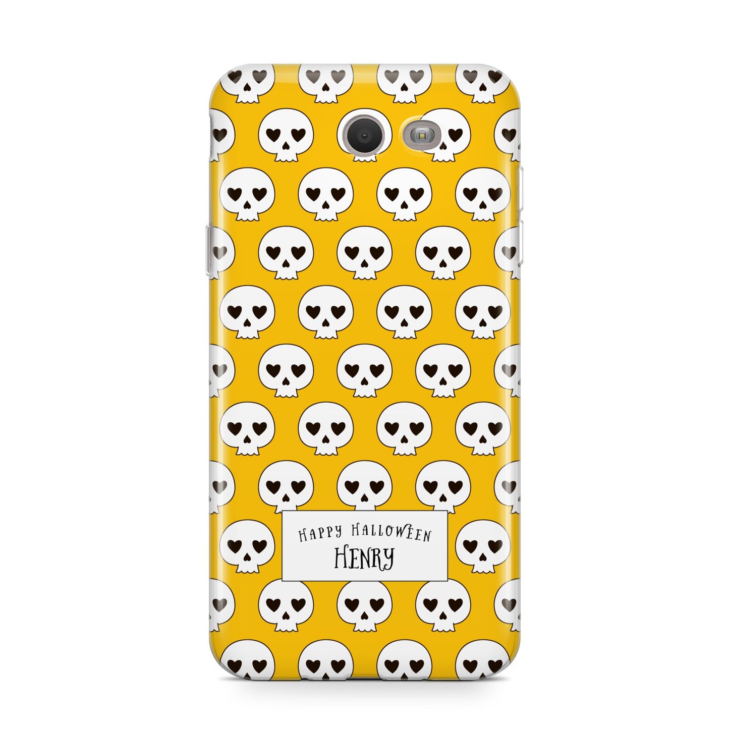 Personalised Halloween Heart Skulls Samsung Galaxy J7 2017 Case