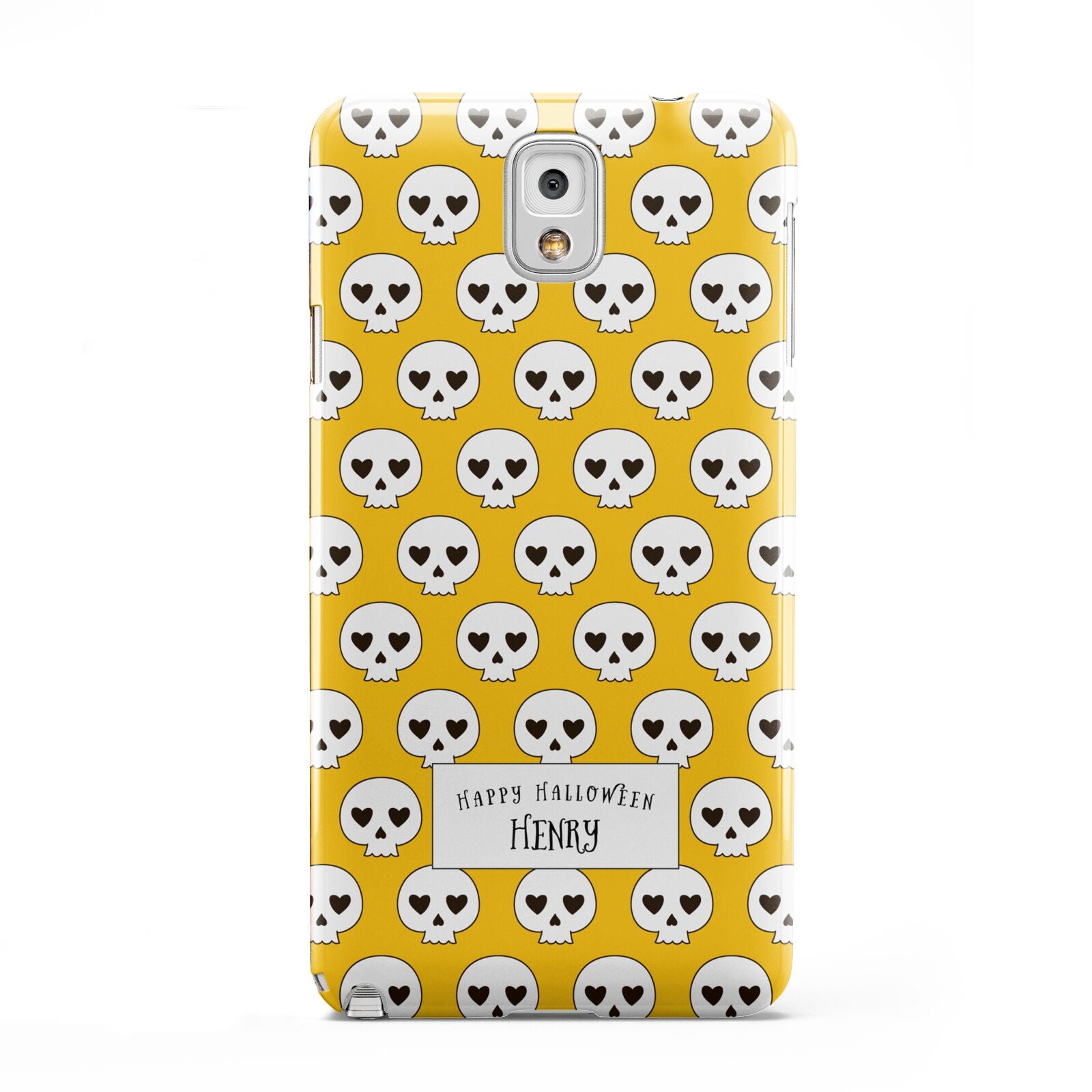 Personalised Halloween Heart Skulls Samsung Galaxy Note 3 Case