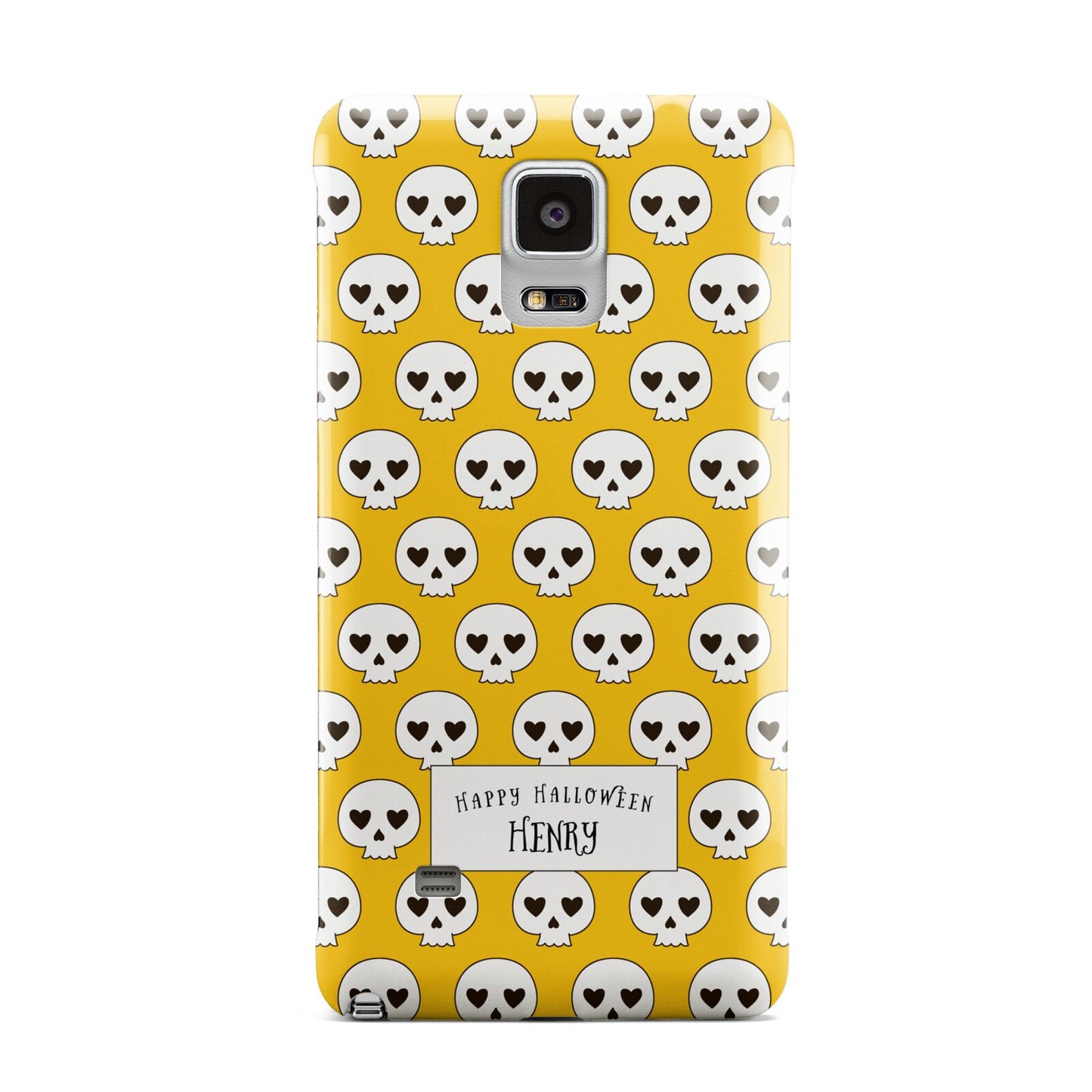 Personalised Halloween Heart Skulls Samsung Galaxy Note 4 Case