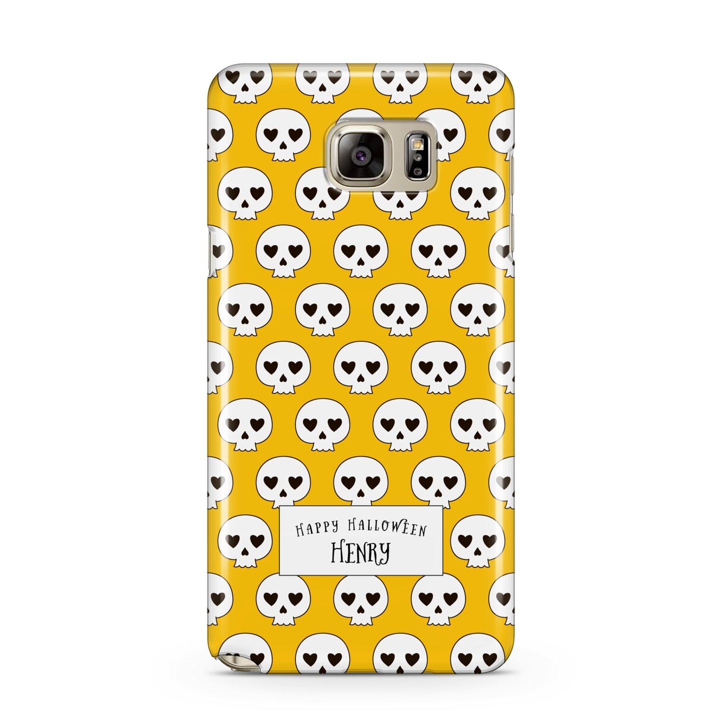 Personalised Halloween Heart Skulls Samsung Galaxy Note 5 Case