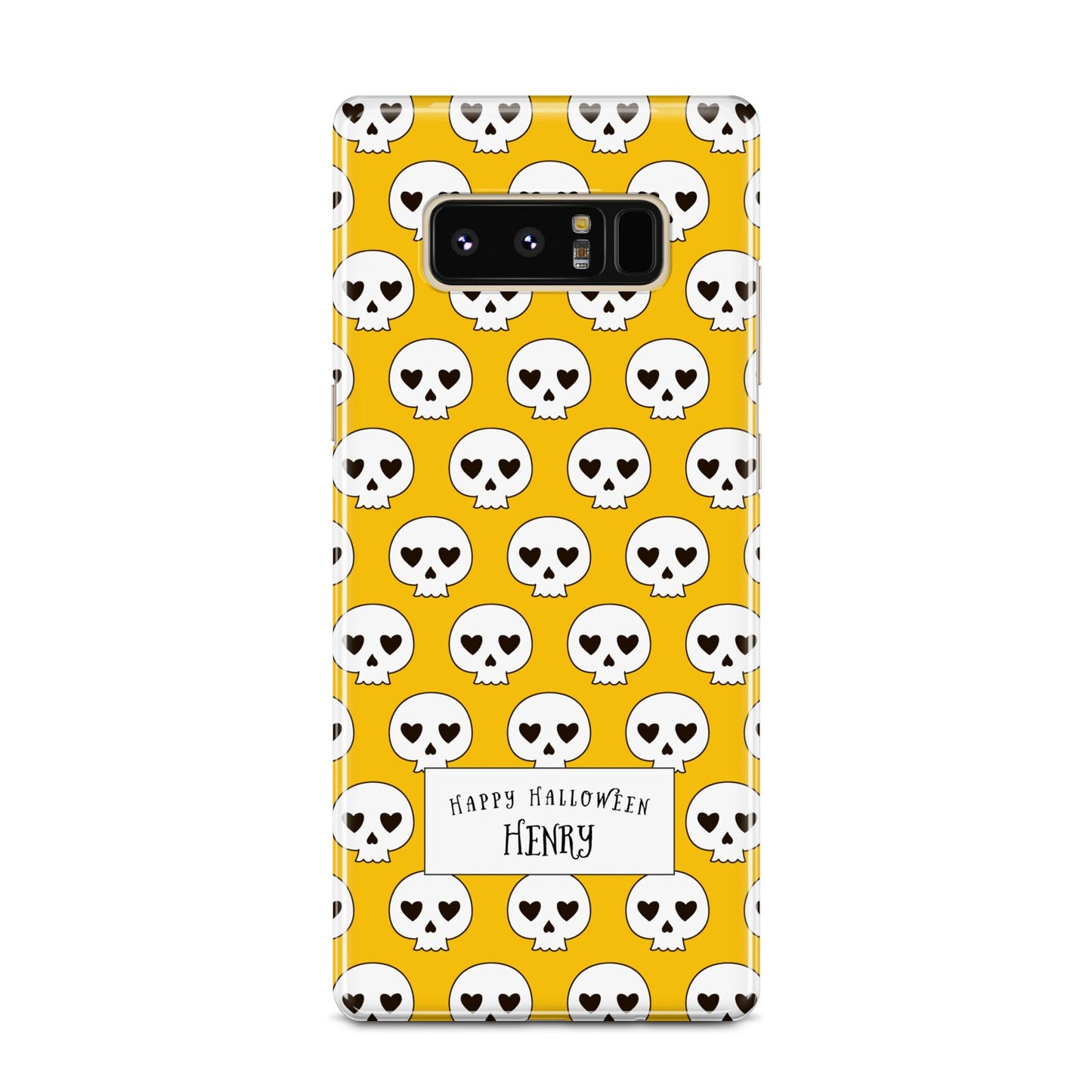 Personalised Halloween Heart Skulls Samsung Galaxy Note 8 Case