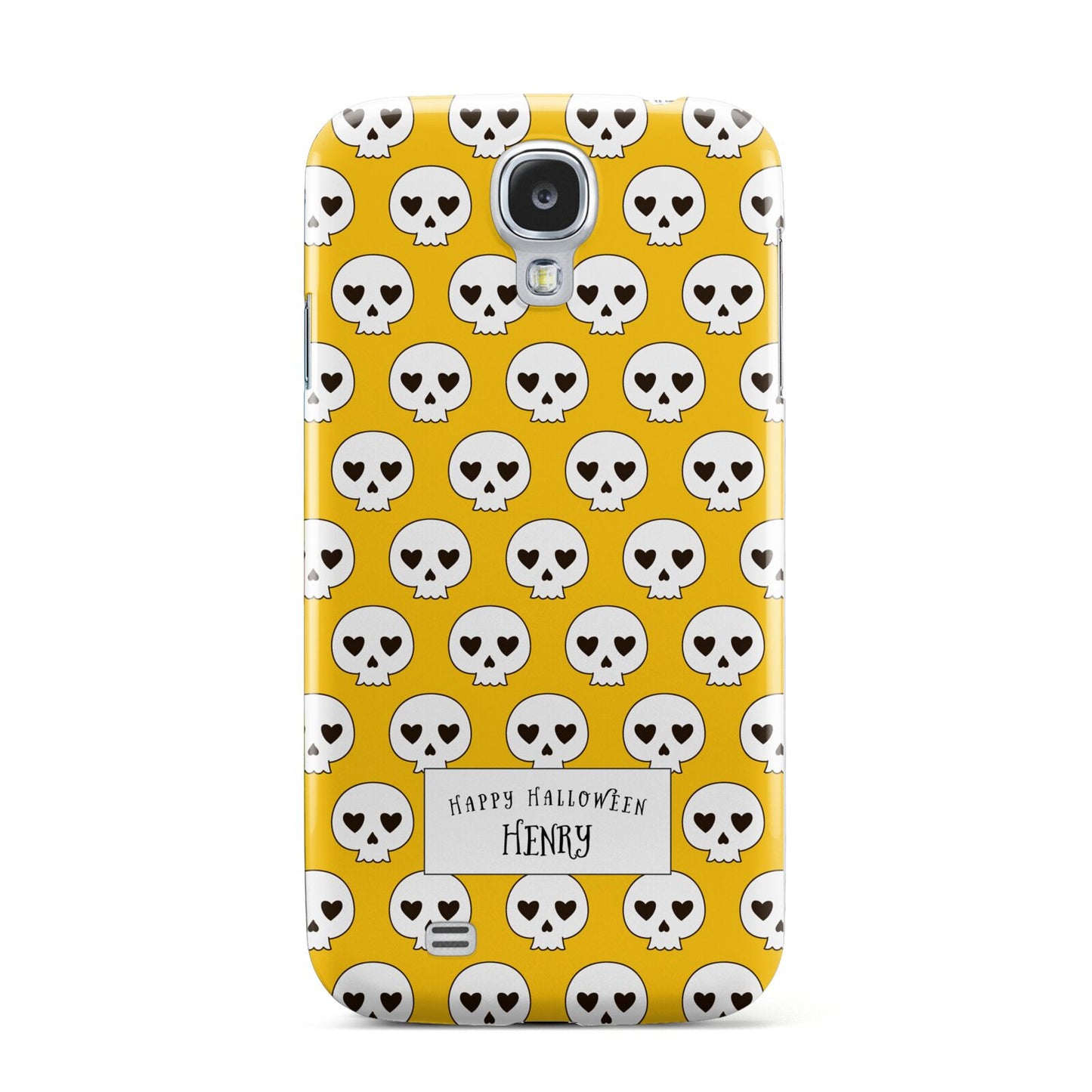 Personalised Halloween Heart Skulls Samsung Galaxy S4 Case