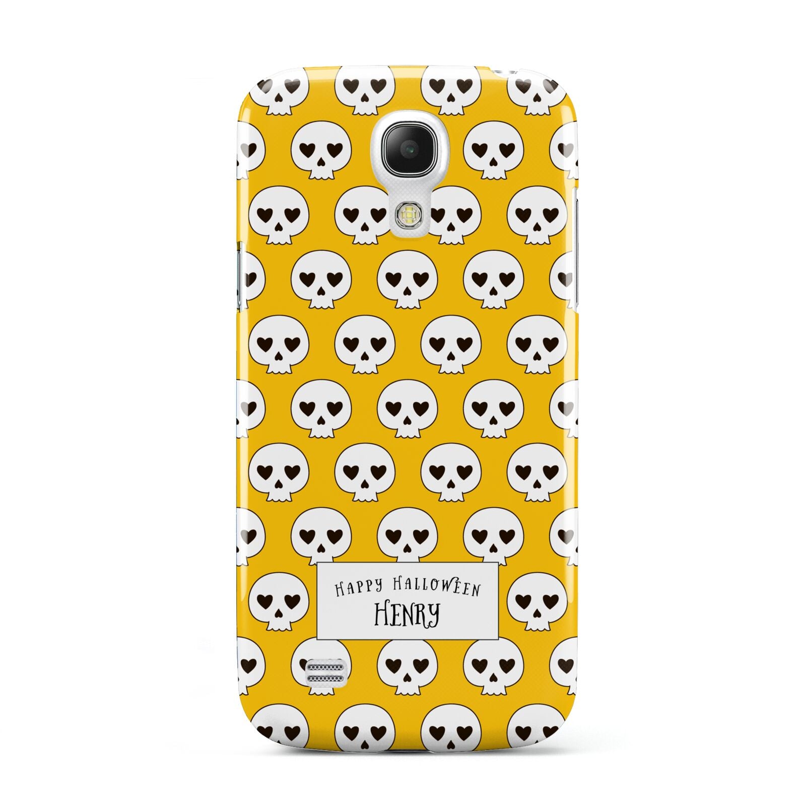 Personalised Halloween Heart Skulls Samsung Galaxy S4 Mini Case