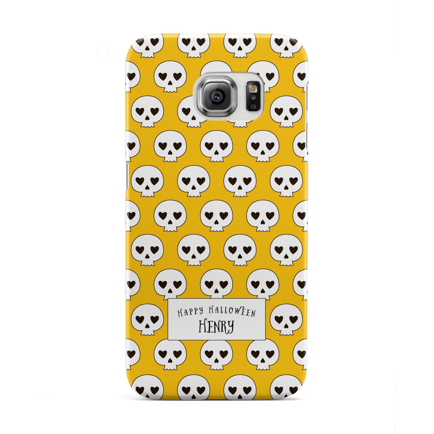 Personalised Halloween Heart Skulls Samsung Galaxy S6 Edge Case