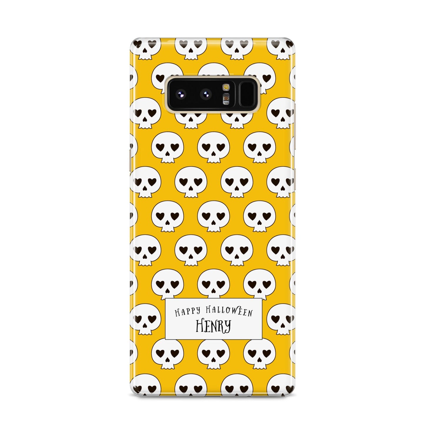 Personalised Halloween Heart Skulls Samsung Galaxy S8 Case