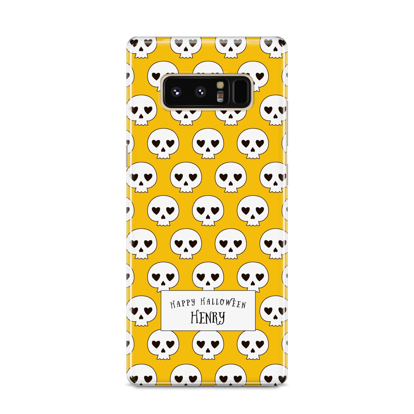 Personalised Halloween Heart Skulls Samsung Galaxy S8 Case