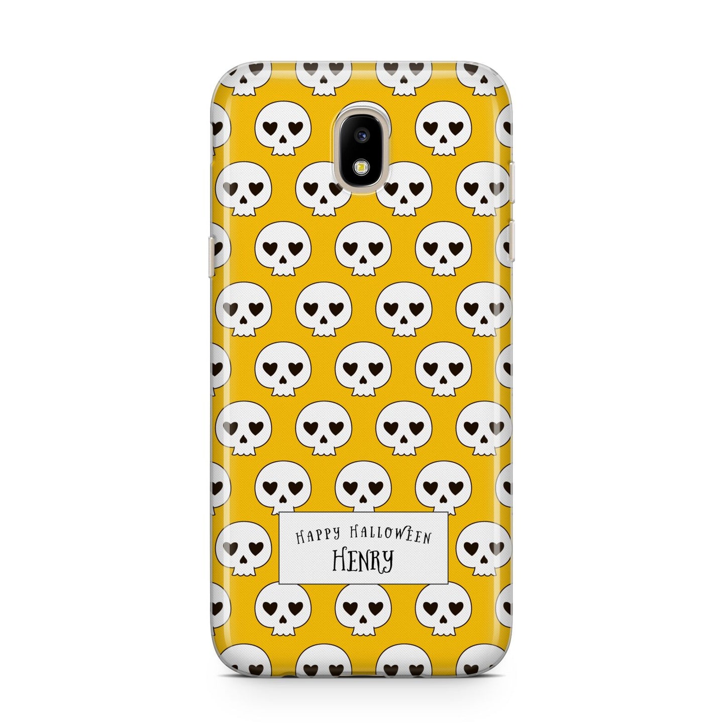 Personalised Halloween Heart Skulls Samsung J5 2017 Case