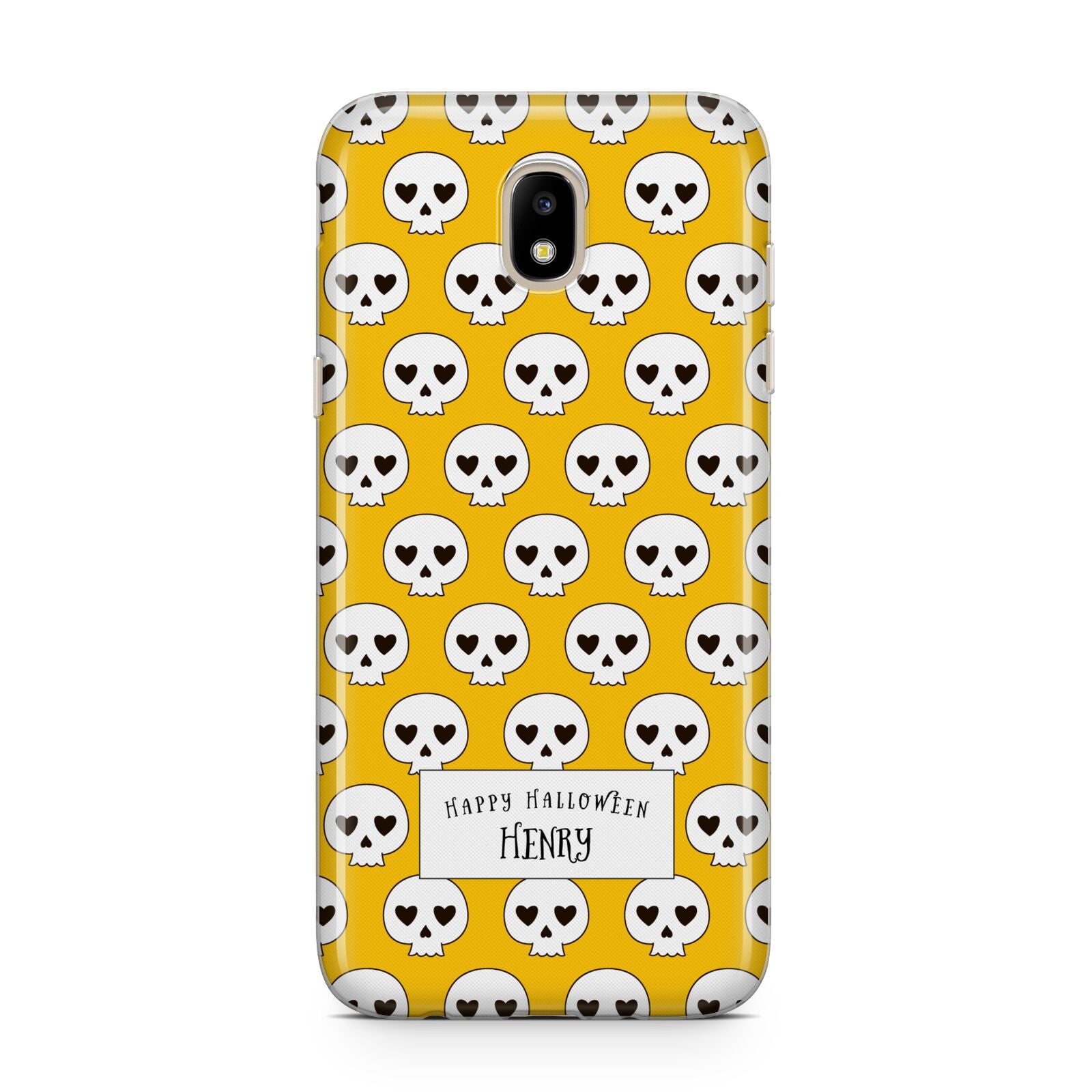 Personalised Halloween Heart Skulls Samsung J5 2017 Case