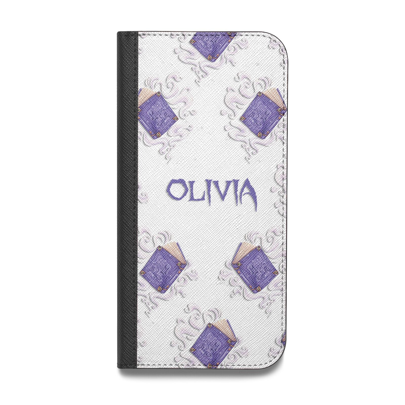 Personalised Halloween Magic Spell Vegan Leather Flip iPhone Case