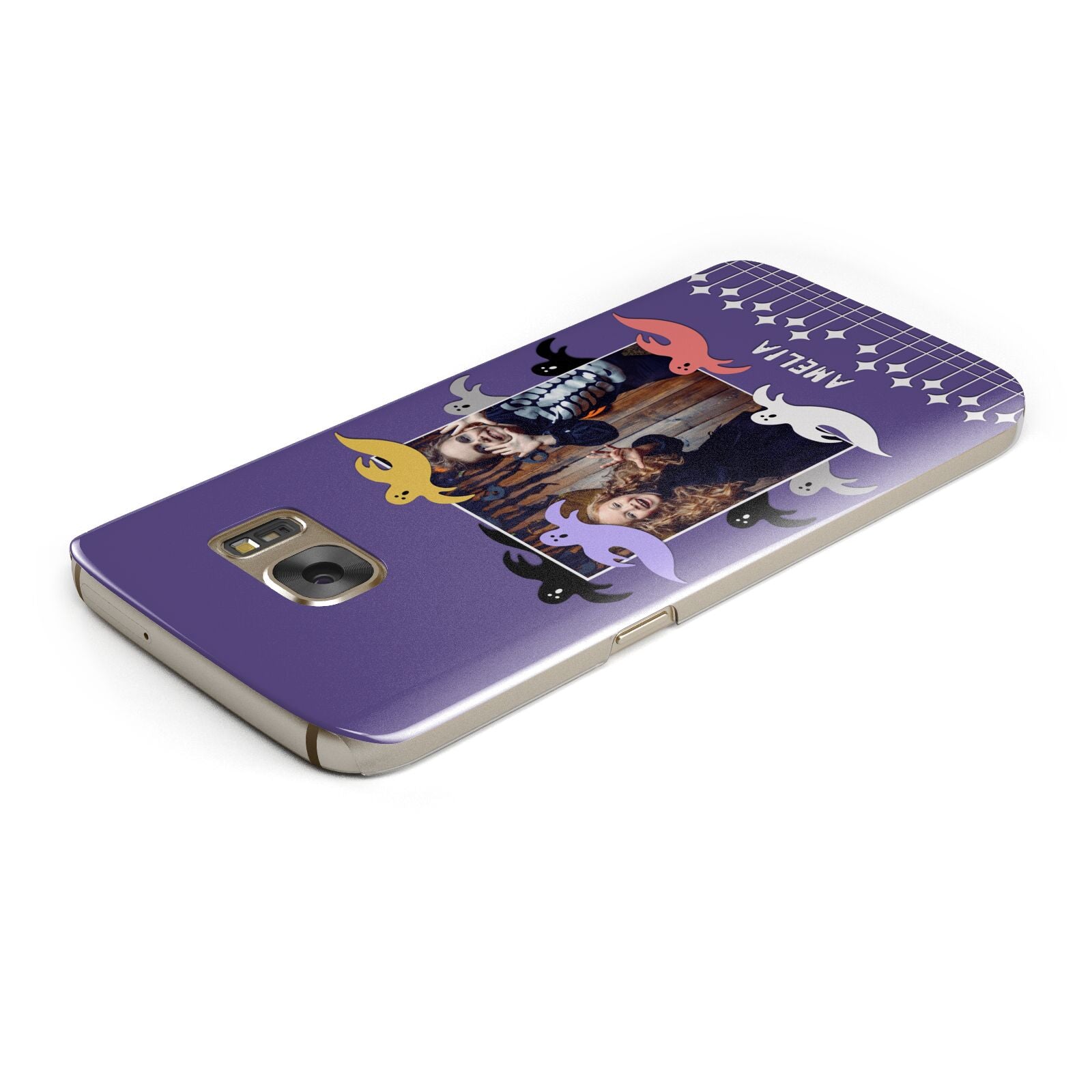 Personalised Halloween Photo Upload Samsung Galaxy Case Top Cutout